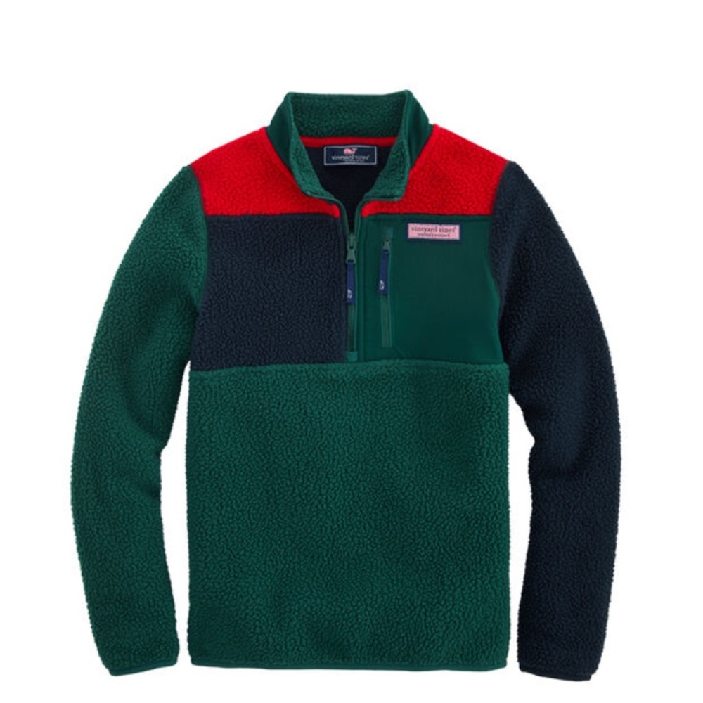 Vineyard Vines Colorblock Fleece Pullover